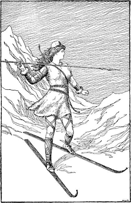 SKADI HUNTING IN THE MOUNTAINS.