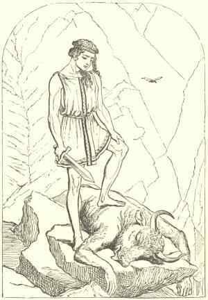 Theseus and Minotaur