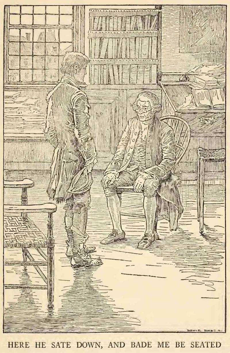 Here he sate down, and bade me be seated