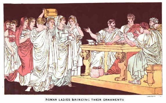 Roman Ladies Bringing Their Ornaments 228