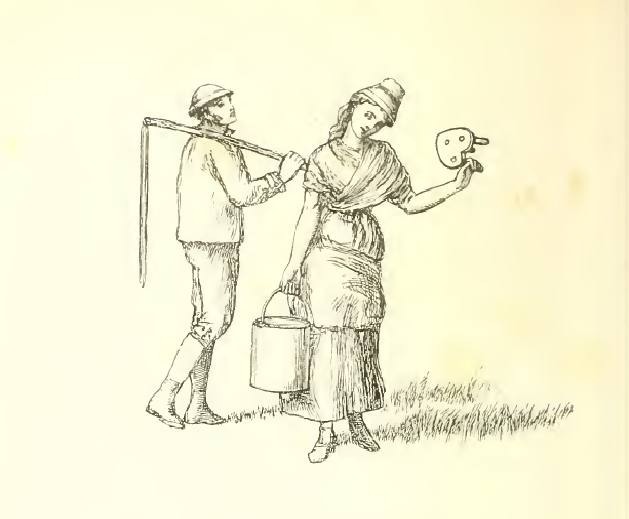 Margaret has a milking pail