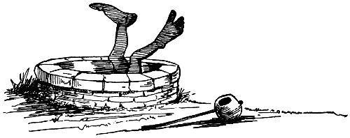 Tuckmahfongkah fals down the well.